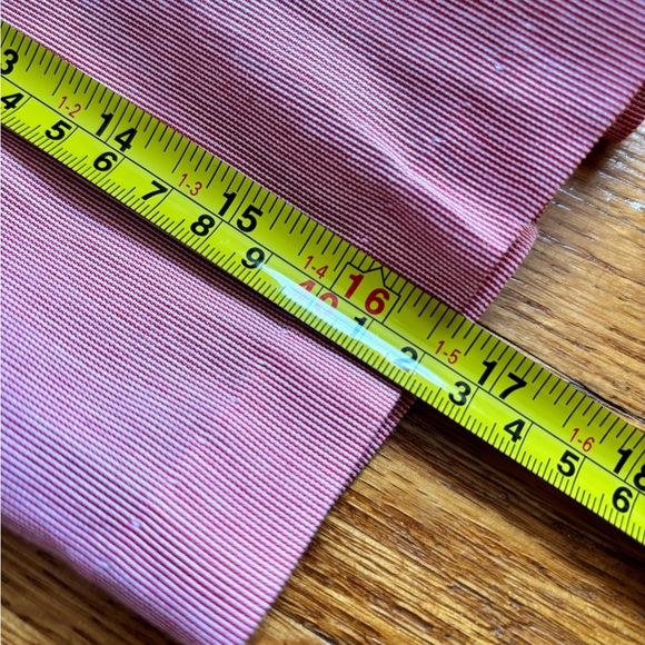 Vintage Red & White Striped Polyester/Cotton Overalls - Picture 9 of 11